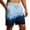 Light Blue, variant on Cargo Shorts for Men Summer Casual Color Block Tie Dye Elastic Waist Straight Leg Beach Shorts with Pockets