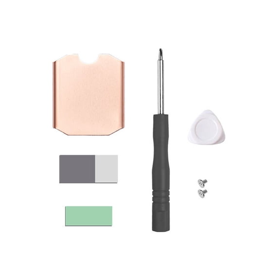 JIAHAOO SSD Copper Heatsink for Steam Deck M.2 2230, Silicone Thermal Pad, Phase Change Heat Sink Included, 26x23mm