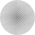 thumbnail image 1 of Ahgly Company Tapis Rond Lavable en Machine Intérieur Transitionnel Gris Platine, 7 Pieds Rond, 1 of 7