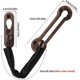 thumbnail image 2 of Cadena de seguridad para puerta, cadena antirrobo de acero inoxidable con cadena de cuero sintético, cerradura de seguridad con cadena deslizante para puerta, interior de hotel familiar - cobre, 2 of 5
