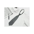 thumbnail image 4 of CORBATA DE HOMBRE PRE-ATADA CON CREMALLERA INSPIRADA EN CHIC PARA EL DÍA DEL PADRE, COLOR SÓLIDO, FORMAL Y CASUAL, AJUSTABLE, ANCHA, GRIS, 35 cm/13.8', 4 of 5