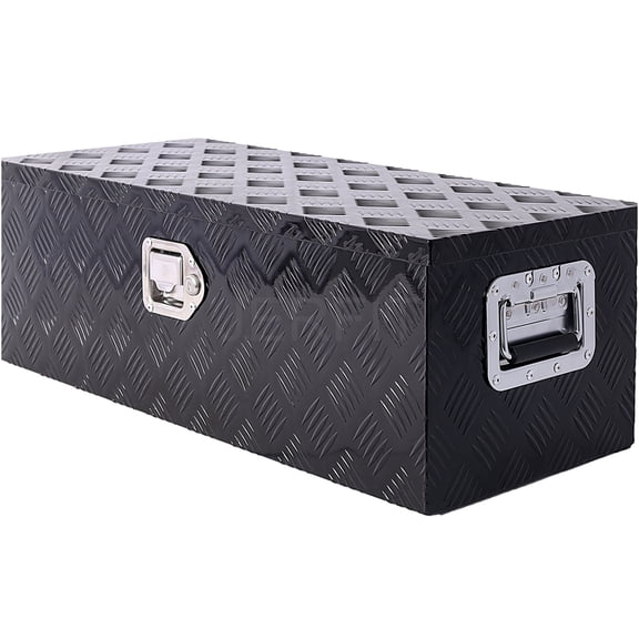 JERFIT 30" Aluminum Truck Tool Box with Lock, Heavy Duty Weatherproof Underbody Storage for Pickup, Trailer & RV