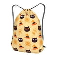 thumbnail image 3 of XMXT Waterproof Gym Bag, Halloween Hat Cat Print Drawstring Backpack for Men, s, 3 of 8
