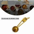 thumbnail image 4 of 5 Pcs Stainless Steel Measuring Spoon Set Nesting Kitchen Measuring Tools Golden, 4 of 6