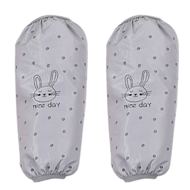 2 pares de mangas largas de cocina reutilizables, impermeables y a prueba de grasa, delantal