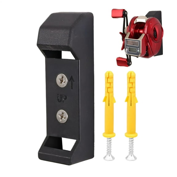 Fishing Reel Display Rack, Wall Mount Fishing Reel Storage Rack, Spinnings Reel Organizers Holder with Screws, Reel Storage Stand Holder, Fishing Accessories