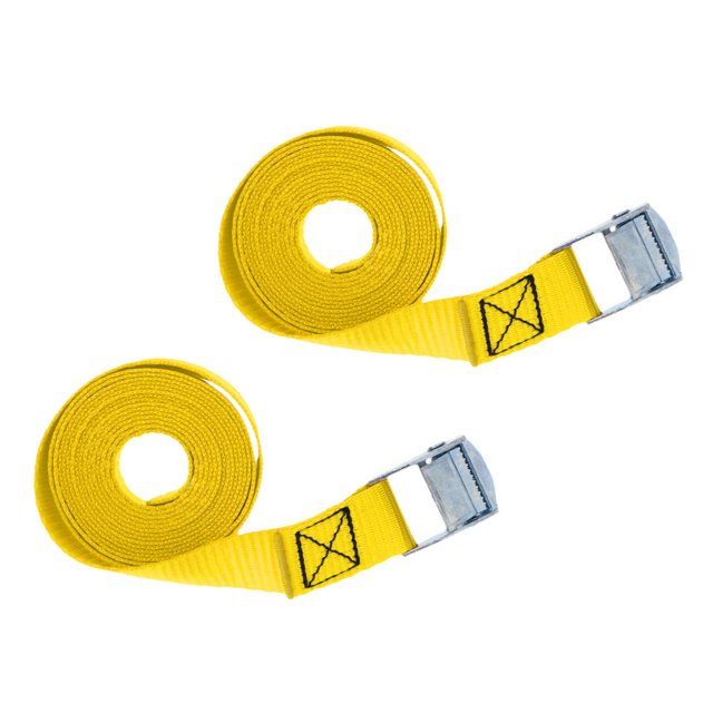 Correa de amarre de hebilla de leva Zulema 25 Mm X 2.5 Color amarillo