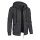 thumbnail image 1 of Ceisia Men's Loose Fit Heathered Hooded Zip-Up Sweatshirt with Contrast Zippers Gift, 1 of 5