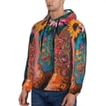 thumbnail image 3 of Fotbe Men's Hoodie with Cowboy Boots With Flowers Pattern - Kangaroo Pocket Pullover Hooded Sweatshirt, Perfect for Daily Wear, Travel, and Home-X-Large, 3 of 7