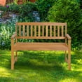 thumbnail image 4 of Banco de Jardín Costway Madera Acacia 2 Plazas 110 x 56,5 x 86 cm Natural, 4 of 10