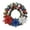 B, variant on 15.75inch Independence Day Wreath Red White and Blue PVC Patriotic Door Decoration for Indoor and Outdoor Use