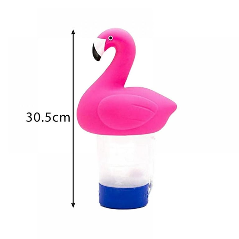 Alvage Chlorine Floater, Flamingo Collapsible Floating Pool Dispenser Fits 3 inch Chlorine TabletsRelease Adjustable for Indoor & Outdoor Swimming
