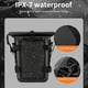thumbnail image 5 of Mochila impermeable para motocicleta con correa ajustable, gran capacidad de 8L en PVC resistente, ideal para viajes y uso diario (negro, 37x19x10cm), 5 of 6