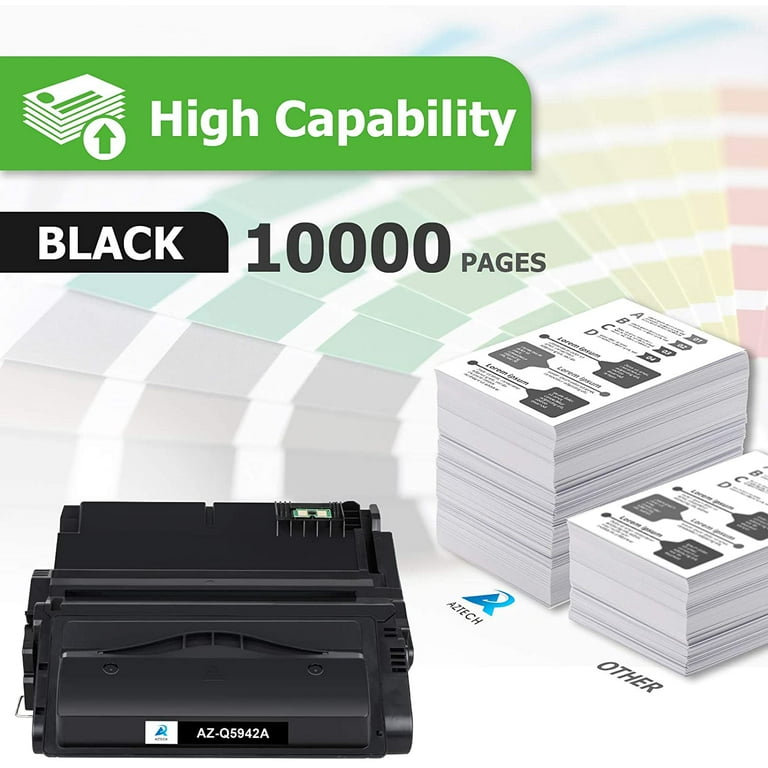 AAZTECH Compatible Toner Cartridge for HP 42A Q5942A Laserjet 4250 4200  4350 4300 4250N 4240 4350N 4250TN 4250DTN 4350DTN 4350TN Printer Ink  (Black, 1-Pack) 