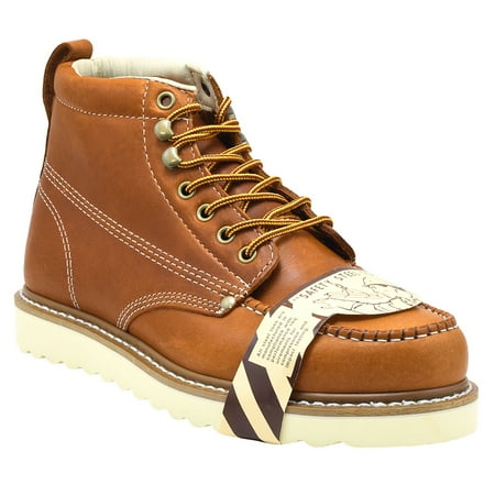 Golden Fox Golden Fox Steel Toe Work Boots 6 Moc Toe Wedge