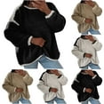 thumbnail image 1 of WRKEKC Chandails pour Femmes Automne Hiver Décontracté à Manches Longues Imprimé Tricot Chandail à Col Rond Motif Floral Cozy Chaud, 1 of 10