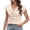 Beige, variant on Cowl Neck Tops for Women 2026 Summer Womens Tops Casual Business Blouses Short Sleeve Loose Fit Spring Outfits by Yigetop Beige L