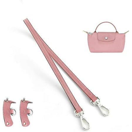 DanceeMangoos Leather Bag Shoulder Strap Crossbody Adjustable Replacement Conversion Kit Fit for Longchamp Mini Pouch(ORANGE)