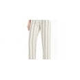 thumbnail image 2 of Charter Club Women's Striped Linen Pants Beige Size Medium, 2 of 4
