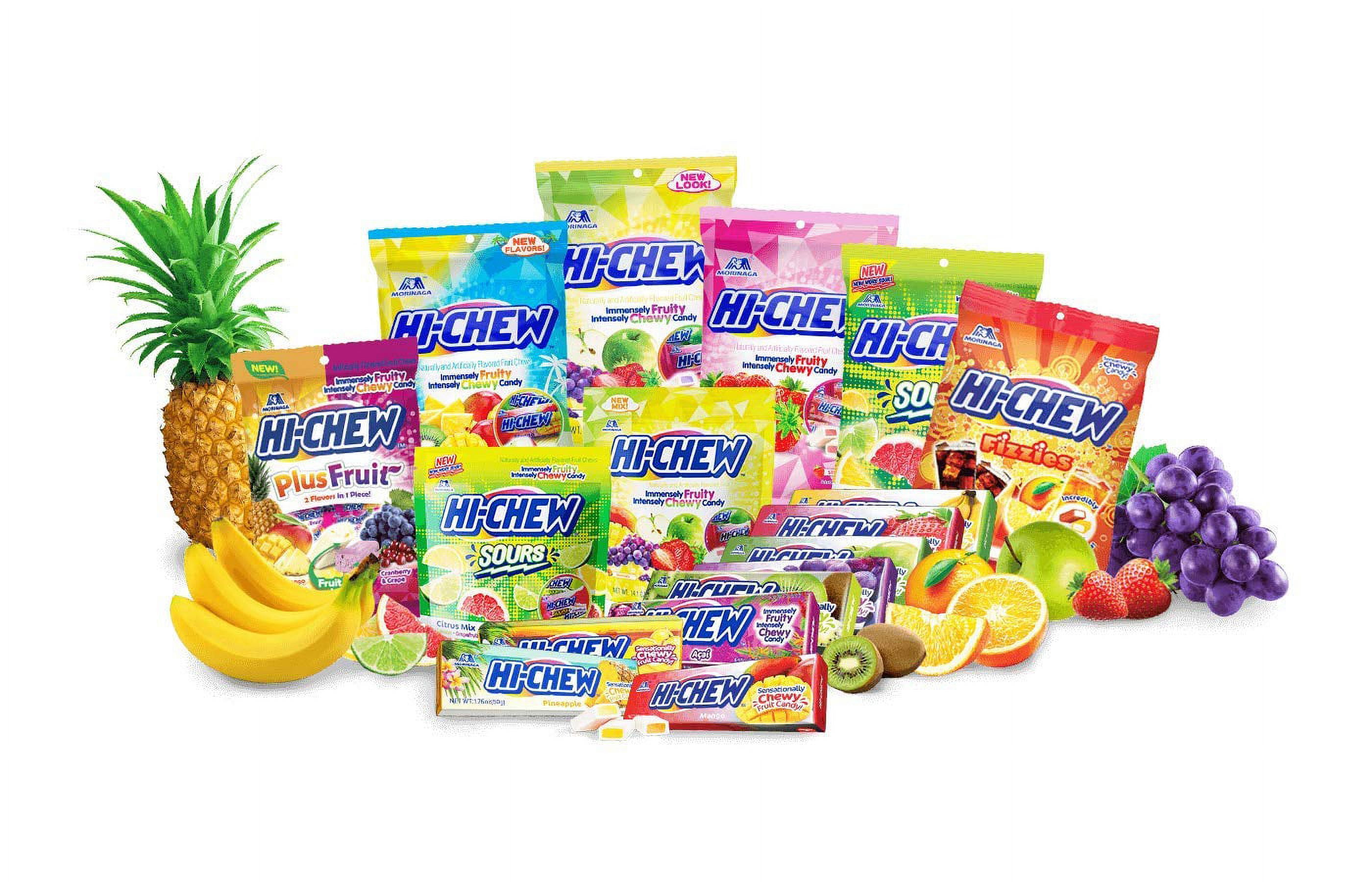 Hi-chew Banana Chewy Fruit Candies 1.76 oz. bar By Morinaga (10-pack)