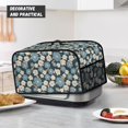 thumbnail image 4 of Dust Cover for Electric Slow Cookers Pot Appliance Covers Oval Kitchen Appliance Cover with Side Mesh Pocket and Handy Handle Easy to Clean and Storage, Dragonfly Flower, CZA64, 4 of 8
