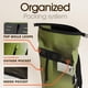 thumbnail image 5 of Mochila Impermeable Earth Pak para Senderismo Resistente con Funda para Teléfono, 5 of 8