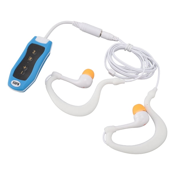 Reproductor de mp3 a PrueBa de Agua Para Nadar, Reproductor de Mp3 Ipx8 Reproductor de Mp3 A Prueba de Agua Reproductor de Música USB 2.0 Coneuriculares recargables A Prueba De