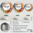 thumbnail image 4 of Designart "Whirling Color Dance VI" Minimalism Orange Large Round Mirror - Round Mirror Wall Décor - Glam Round Printed Mirror 23" x 23" Inch, 4 of 5