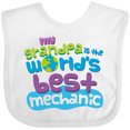 thumbnail image 3 of Inktastic Mechanic Grandpa Boys or Girls Baby Bib, 3 of 4