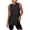 Black, variant on Staron Women Sleeveless Tank Tops Round Neck Loose Fit Casual Basic Blouse Yoga Running Tennis Workout Tops, Dark Blue S