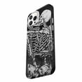 thumbnail image 3 of Tobelint Case for iphone 12 Pro,Skeleton Lovers Pattern Case with Side Print,Slim Bumper Full Cover, 3 of 5