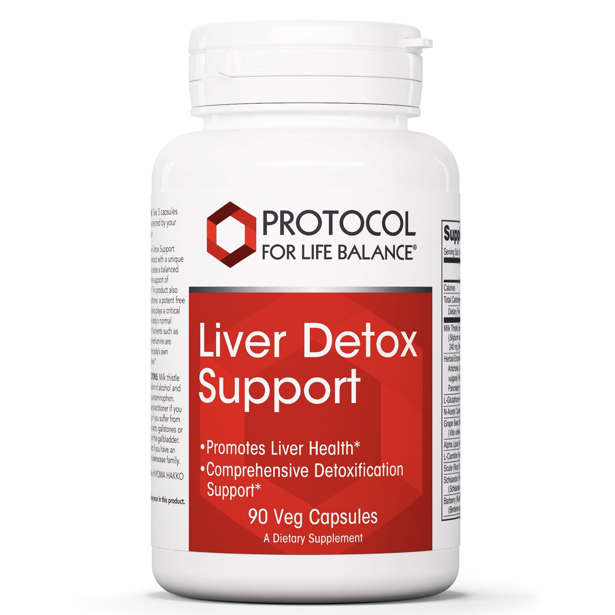 Protocol for Life Balance Liver Detox Support with Milk Thistle Extract - 90 Veg Caps