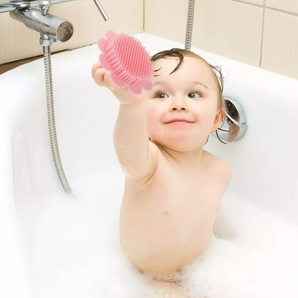 OULII 1pc Shower Brush Soft Hair Washer For Boy Girl Comfortable Bath Massage Tool Skin Friendly Design For Newborns