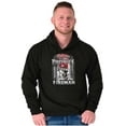 thumbnail image 4 of Courageous Fireman Firefighter Men's Big & Tall Graphic Hoodie Brisco Brands 2X, 4 of 5