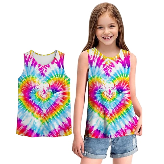 shoper girls tank tops Sleeveless Summer Tops Fashion White Camisole Size 6-7 Girls Clothes