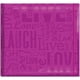 Gloss Post Lié Scrapbook 12&apos;&apos;x12&apos;&apos;-live&44; amour & Rire - Violet Vif – image 1 sur 1