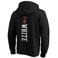 thumbnail image 3 of Men's Coby White Black Chicago Bulls Playmaker Name & Number Pullover Hoodie, 3 of 3
