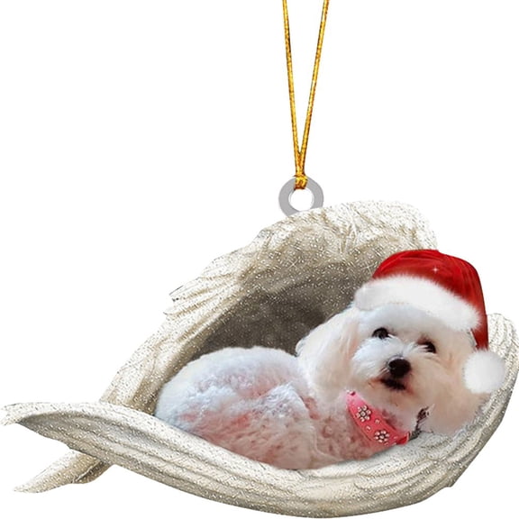 Christmas Tree Ornaments Cute Dog Hanging Ornaments for Christmas Tree Holiday Decorations, Holiday Home Decorations