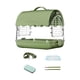thumbnail image 5 of Jaula para pájaros ligera de acrílico Villa y bolsa con asa para jaula de pájaros Cuero PU verde, 5 of 9