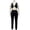 black, variant on Women Fashion 2 Piece Pant Set Sleeveless Vest Crop Top And High Waist Skinny Pants Party Club Sexy Chic Outfits 2024 Streetwear