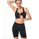 thumbnail image 2 of Hukapapa Conjuntos de entrenamiento para mujer, 2 piezas con cremallera, sujetador deportivo ajustado, pantalones cortos de yoga para fitness, conjunto de yoga, sujetador sin costuras con cremallera, 2 of 8