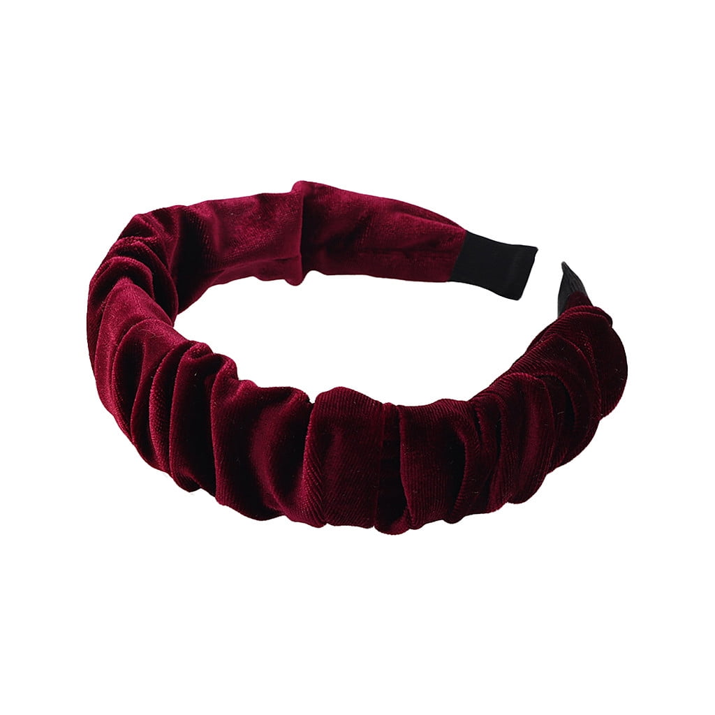 Solid Velvet Hairband Women Hair Head Hoop Girls Sweet Hair Headband -  Walmart.com