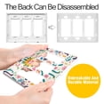 thumbnail image 4 of Yayeee Rocker Switch Wall Plate 2-Gang 4.7"x4.6" Home Decorative Outlet Cover, Abstract Floral, 4 of 6