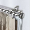 thumbnail image 2 of 13/16" Dia Adjustable 66-120 inch Double Curtain Rod with Greta Finials - Satin Nickel,(4702-665), 2 of 3