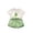 Green, variant on REDARER Girls Casual Wear Set, Grape Print Tee & Gingham Shorts, Soft Breathable 2-Piece Summer Outfit,2-3 Years