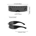 thumbnail image 5 of Harmtty Unisex Eyewear Metal Rivet Party Sunglasses Lightweight Design Cosplay Sun Glasses Shade Eyewear for Women Men, 5 of 7