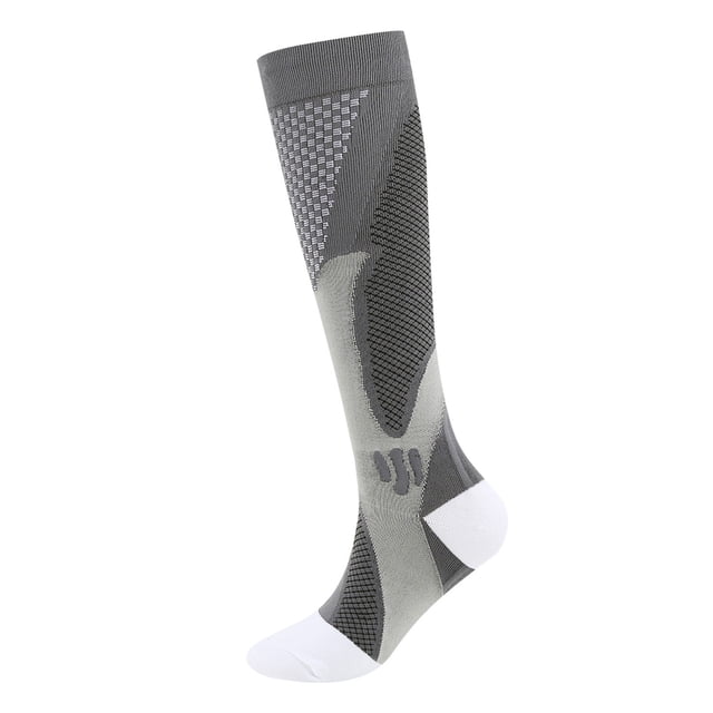 FhsagQ Chaussettes Chaussettes pour Femmes Sans Entrejambe Rouges Chaussettes de Pression pour Hommes et Femmes Chaussettes de Compression de Cyclisme Longues Chaussettes de Football pour Activités Sportives de Course en Plein Air Gris P