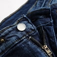 thumbnail image 6 of SOOMLON Men's Vintage Workwear Jeans Casual Straight Leg Trousers Clothes Casual Pants Button Denim Jeans Blue XXXL, 6 of 9