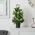 thumbnail image 5 of Nearly Natural 24" Stephanotis Artificial Climbing Plant, White, 5 of 6