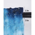 thumbnail image 6 of Black Wolf Night Curtains 45 Inch Length, Sheer Curtains for Bedroom Living Room Window Abstract Forest Silhouette Starry Rod Pocket Voile Drapes Kitchen Curtains Small Half Window 42"x45" 2 Panels, 6 of 6